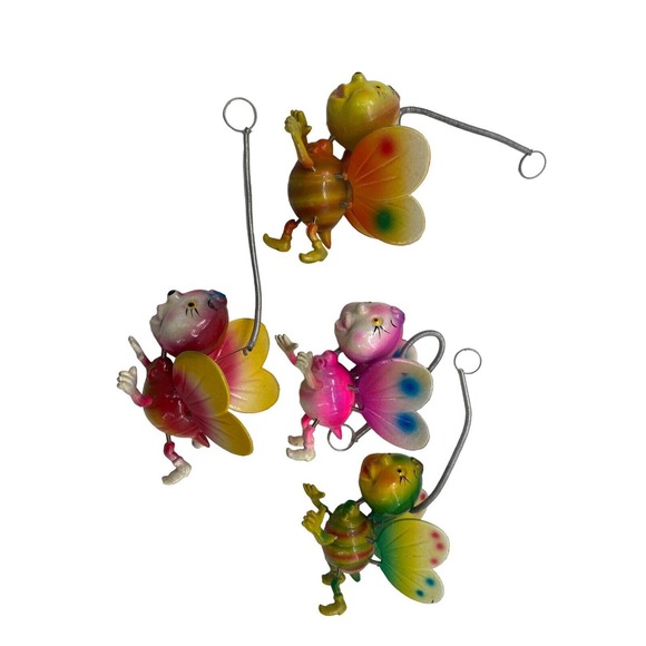 Bouncy Bees Hanging Bugs with Bouncy Springs Indoor Outdoor Decor - Picture 3 of 11